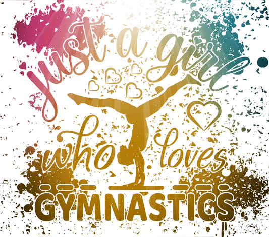 Gold Gymnastics Tumbler