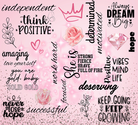 Pink Affirmation Tumbler